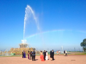 Buckingham Fountain is one of the largest fountains in the world. 