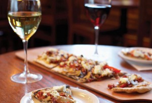 wine-and-flatbread-pizza