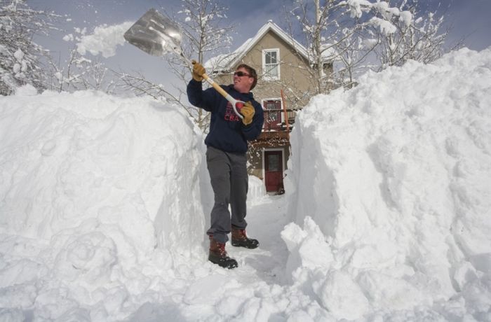 shoveling