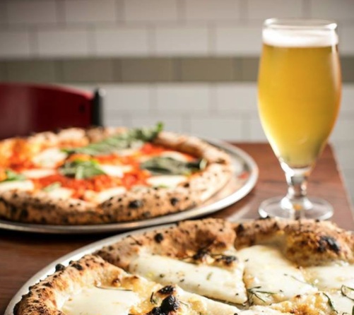 pizza and beer