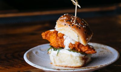 Fat Ham Caviar Hot Chicken Slider