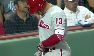 Listen as Phillies Fans Chant The Eagles Fight Song in Fenway Park!