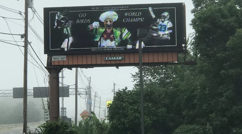 eagles billboard ad