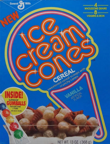 ice cream cone cereal