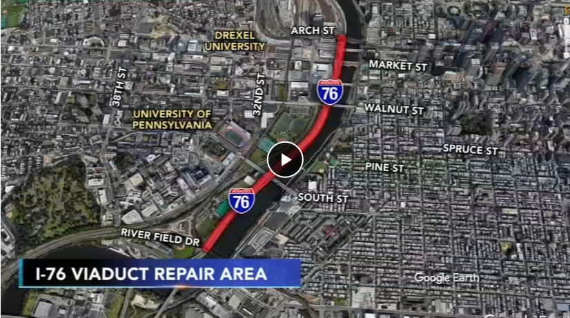 schuylkill closing lanes