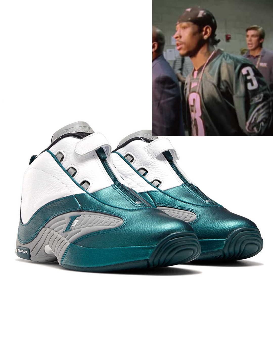 allen iverson eagles sneakers