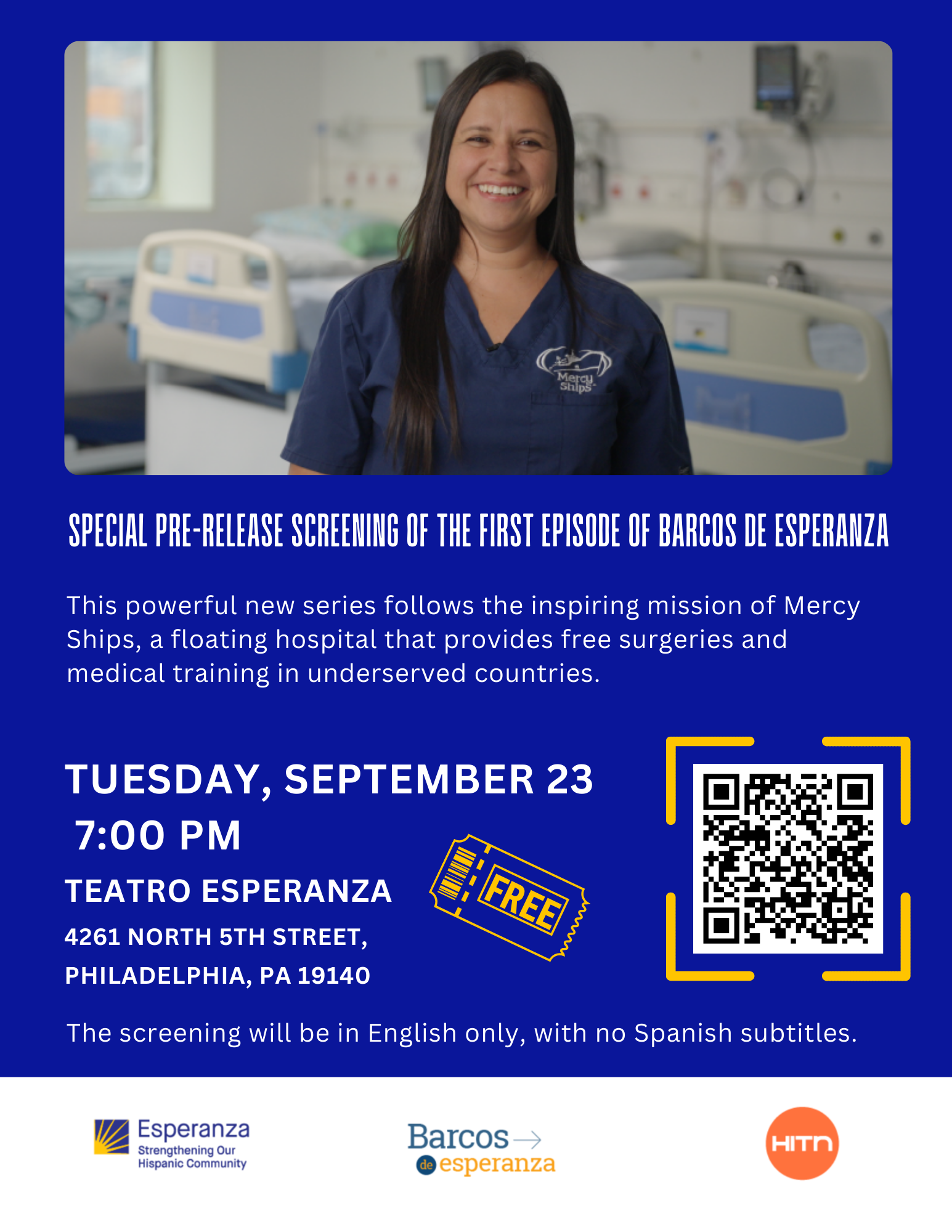 Special Pre-Release Screening of the First Episode of Barcos de Esperanza