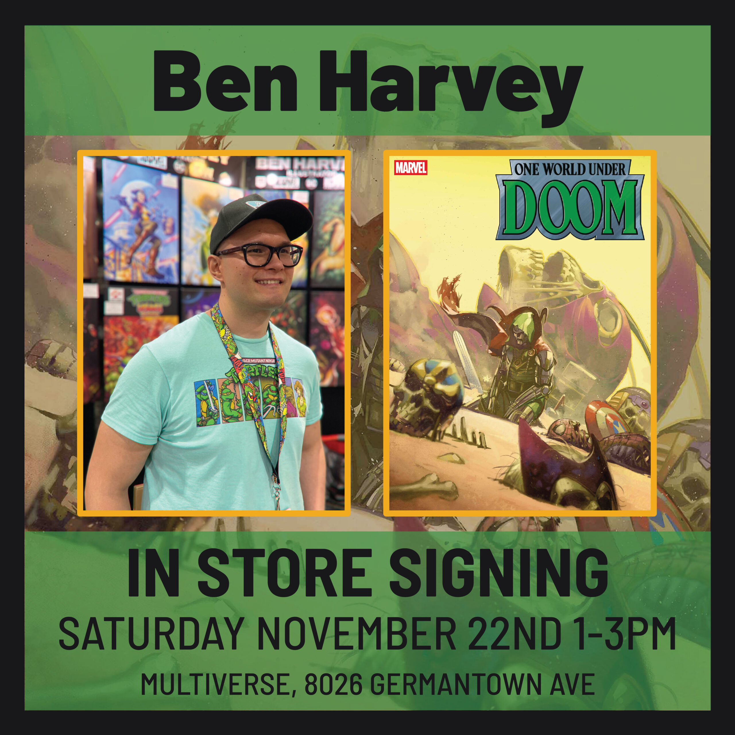 Comic Book Signing Event With Ben Harvey
