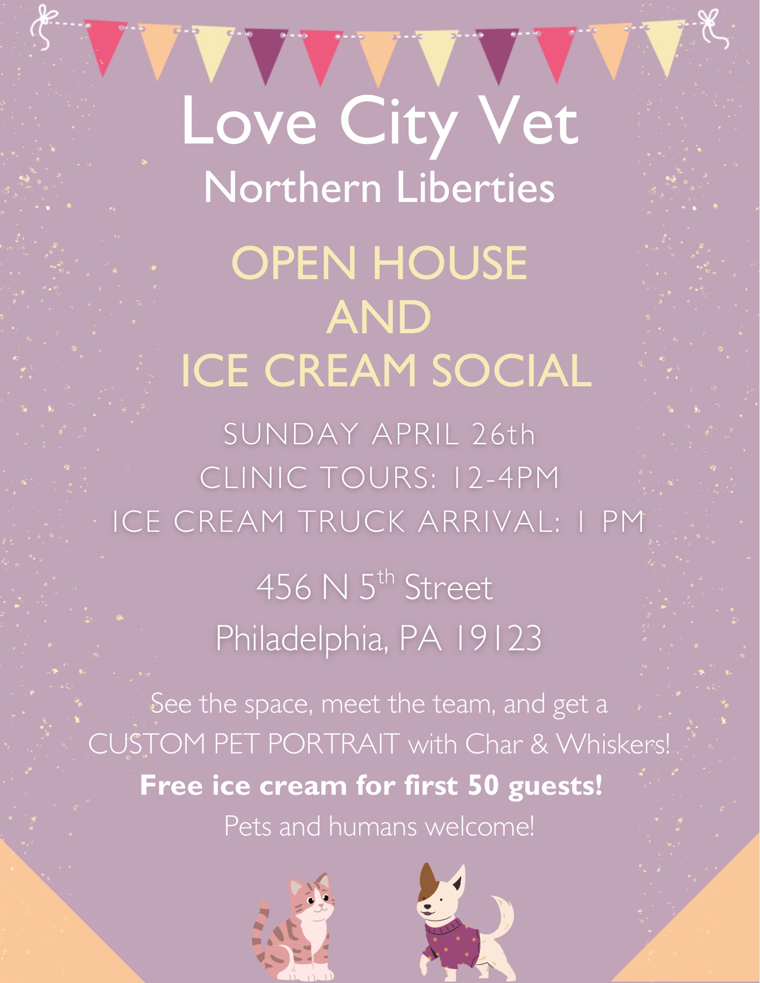 Love City Vet Northern Liberties Open House and Ice Cream Social