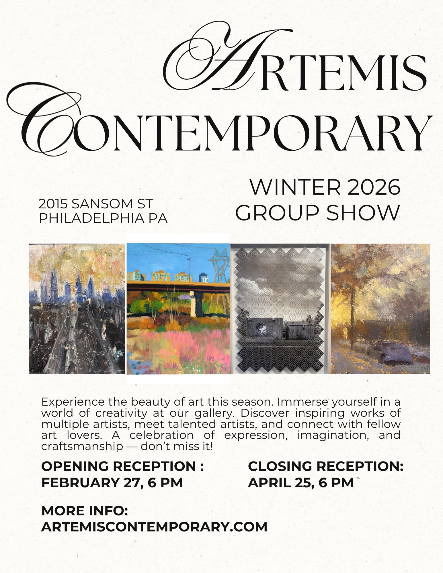 Artemis Contemporary Show Closing Celebration
