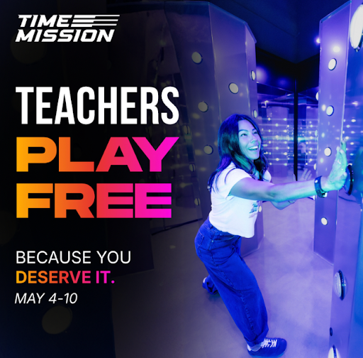 Teacher Appreciation Week Discount at Time Mission Philadelphia