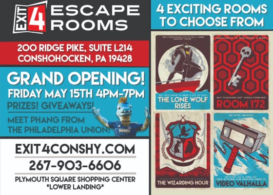 Exit 4 Escape Rooms Conshohocken Grand Opening Celebration
