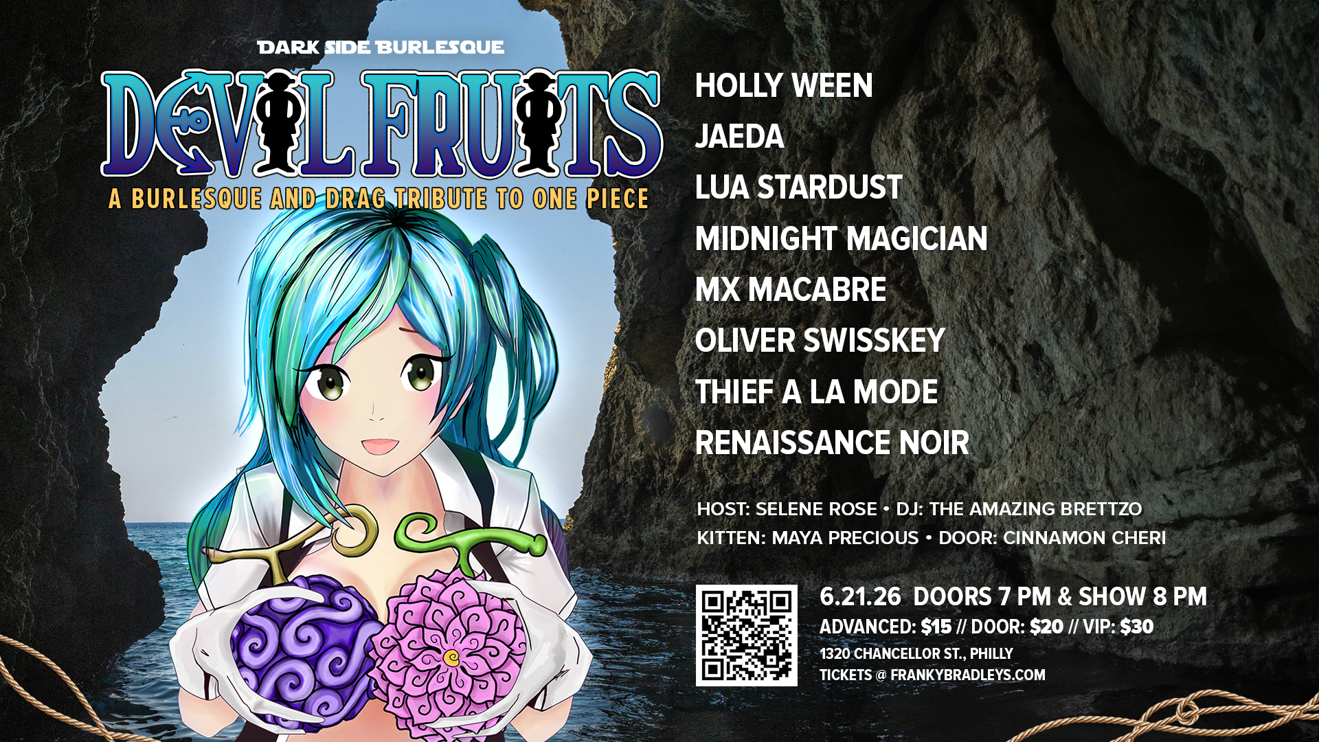 Dark Side Burlesque’s Devil Fruits: A Burlesque & Drag Tribute to One Piece