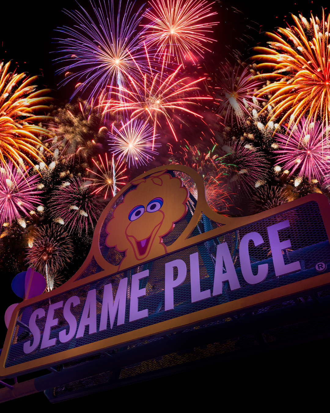 July 4th Fireworks at Sesame Place Philadelphia
