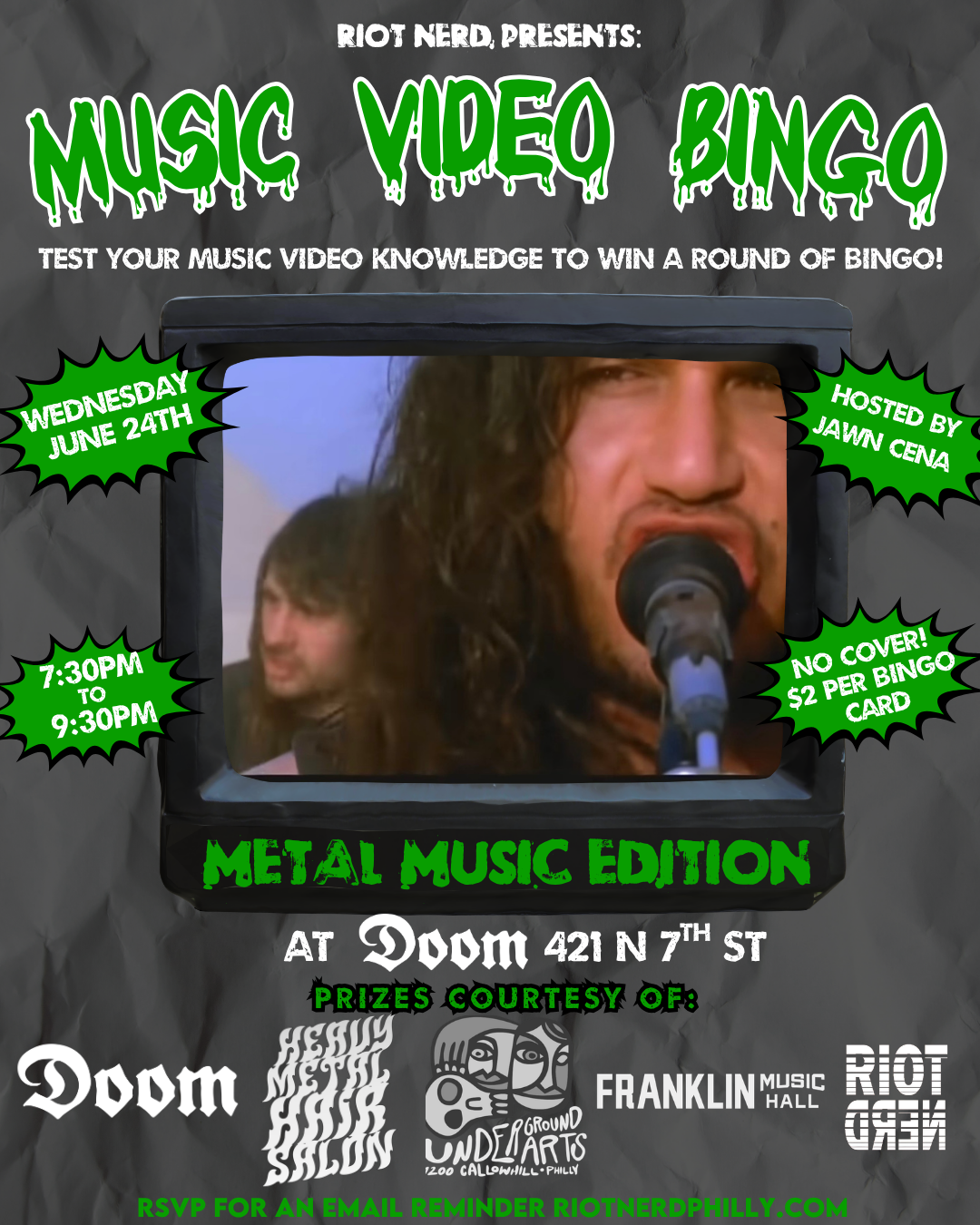 Music Video Bingo: Metal Edition