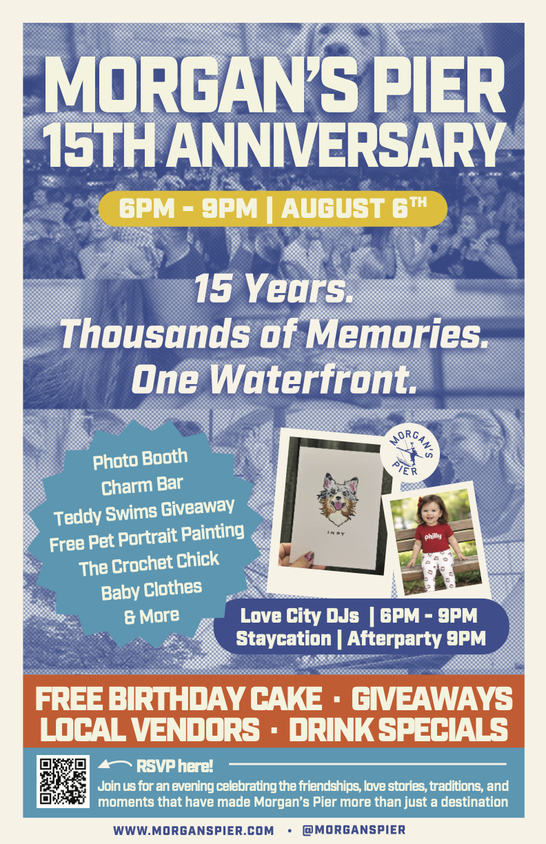 Morgan’s Pier 15th Anniversary Celebration!